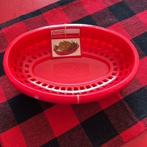 NWT Coca Cola snack basket set